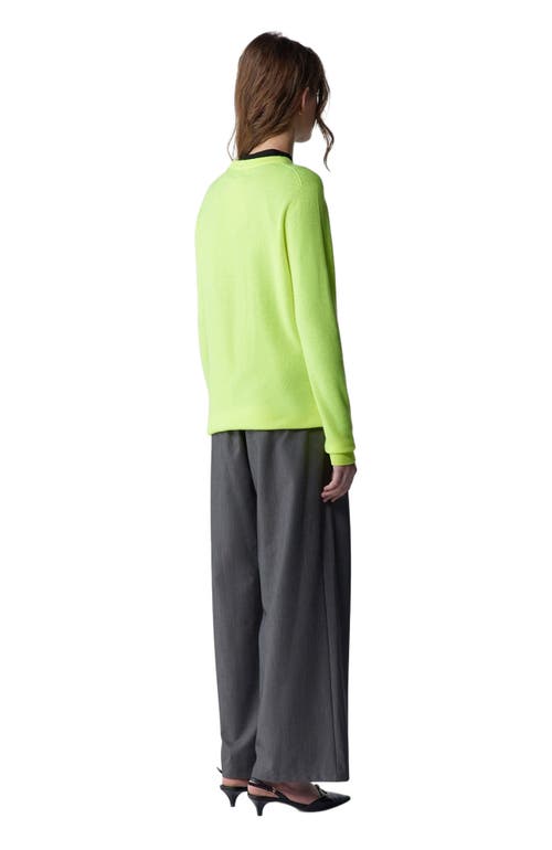 Gobi Mongolian Cashmere Crew Neck Sweater In Green