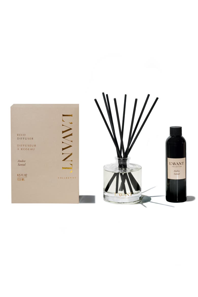 Ambre Santal Reed Diffuser, Main, color, BEIGE