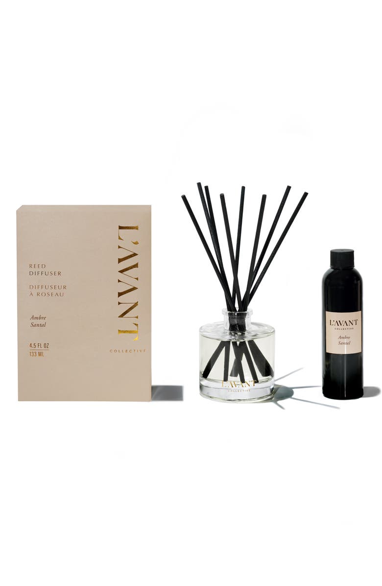 L'AVANT Collective Ambre Santal Reed Diffuser, Main, color, Beige