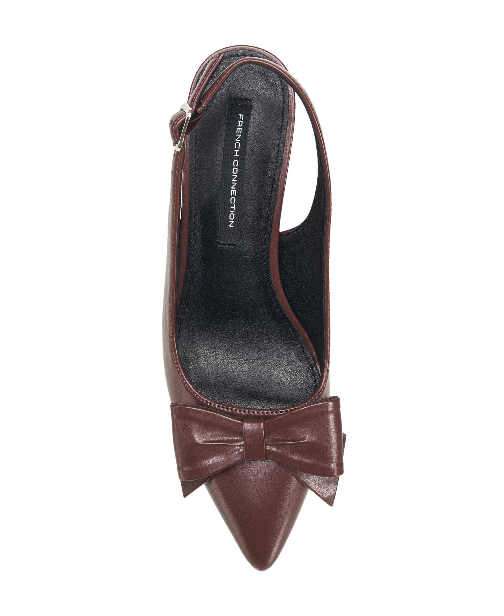 Bianca Oversized Bow Kitten Heel, Alternate, color, Brown