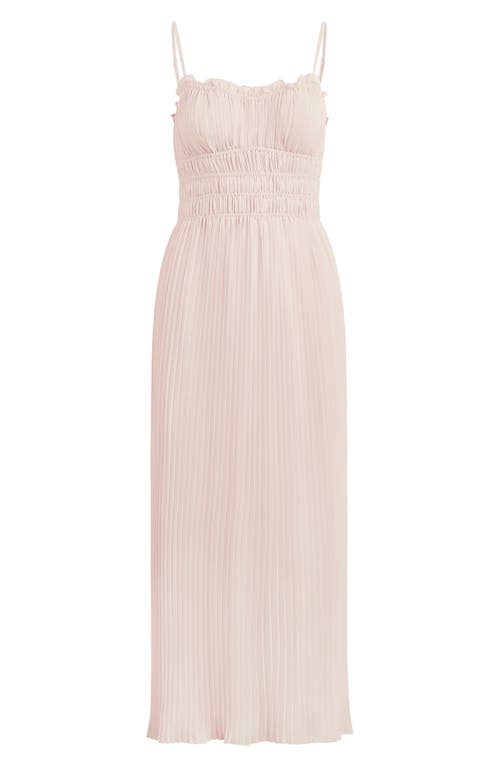 Favorite Daughter The Best Dressed Guest Pleated Maxi Dress In Neutral