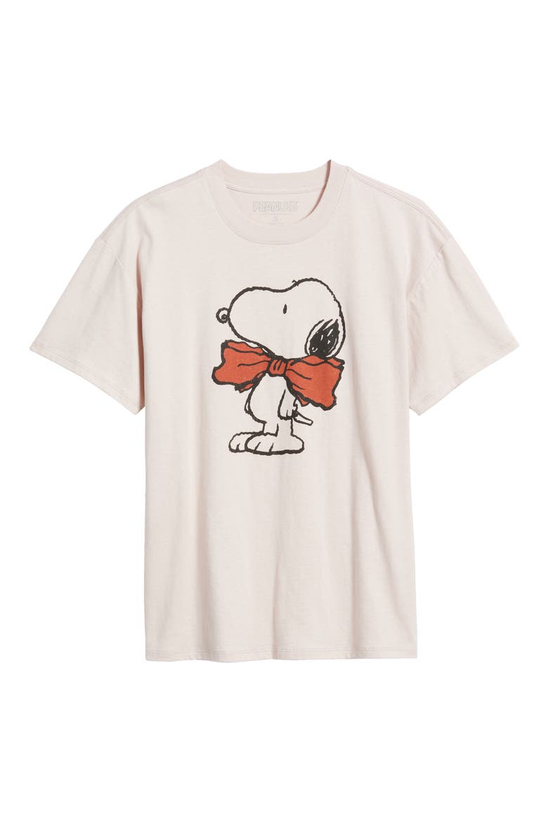 Peanuts® Snoopy Bow Tie Cotton Graphic T-Shirt, Alternate, color, PINK