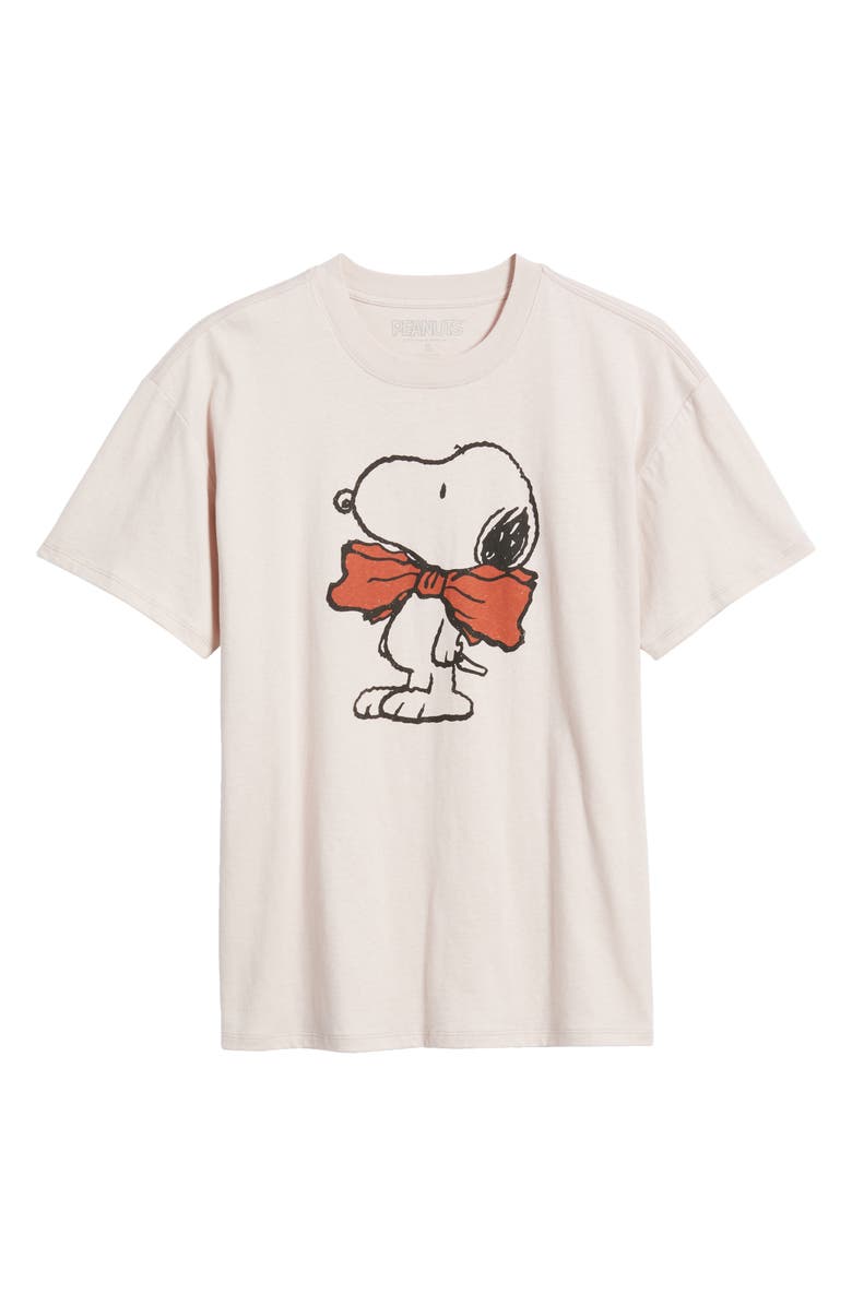 Vinyl Icons Peanuts<sup>®</sup> Snoopy Bow Tie Cotton Graphic T-Shirt, Alternate, color, Pink