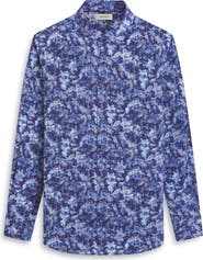 Bugatchi Julian Shaped Fit Stretch Cotton Button-Up Shirt