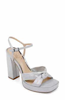 Jewel Badgley Mischka Valencia Ankle Strap Platform Sandal