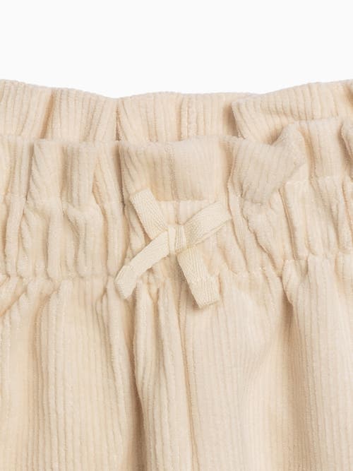 Kendi Awen Corduroy Ruffle Pant In Neutral