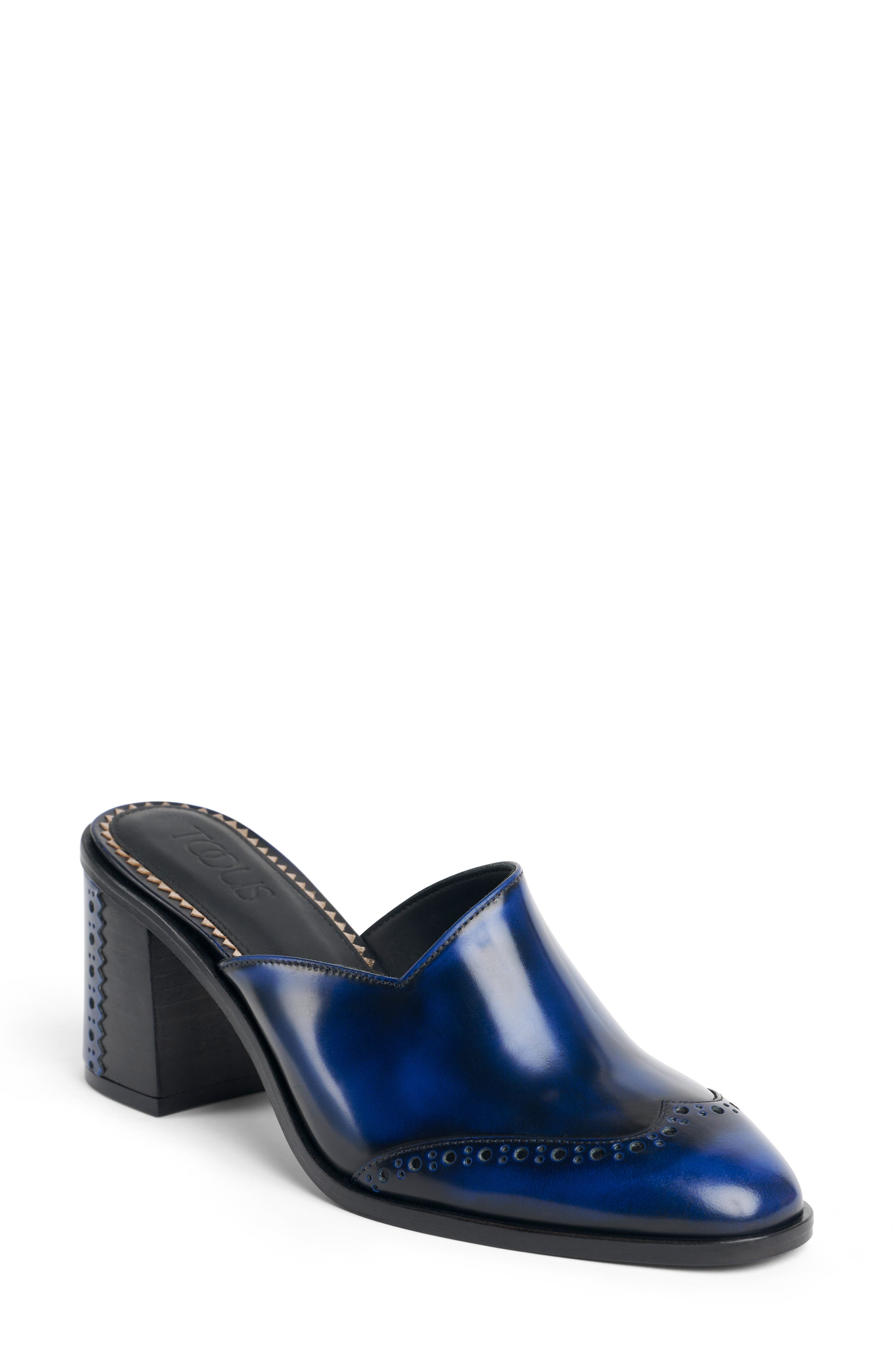 Ms. Johanna Heeled Mule, Main, color, SAPPHIRE