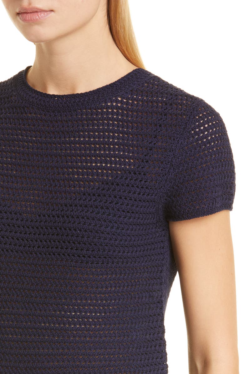 Vince Cotton Crochet Top, Alternate, color, 