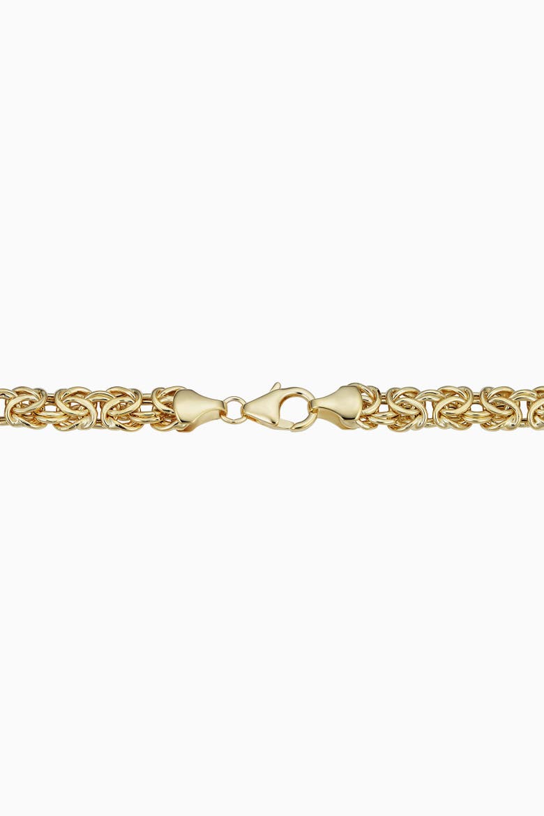 10K Gold Byzantine Chain Necklace, Alternate, color, Yellow Gold