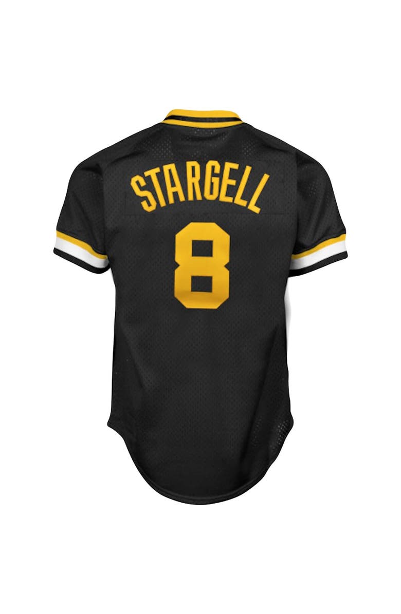 Mitchell & Ness Men's Mitchell & Ness Willie Stargell Black Pittsburgh Pirates Cooperstown Collection Big & Tall Mesh Batting Practice Jersey, Alternate, color, Black