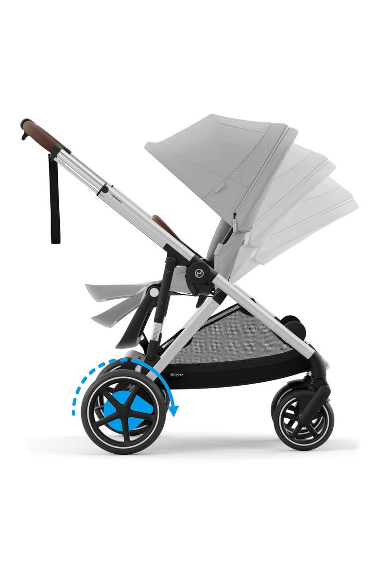 e-GAZELLE S Electronic Assist Stroller, Alternate, color, STONE GREY
