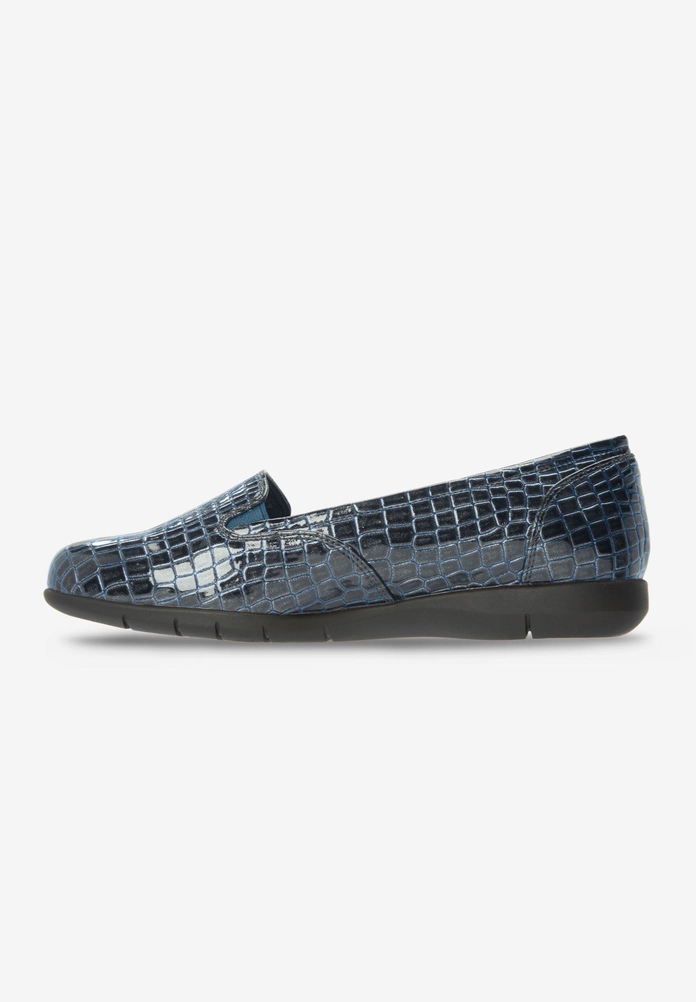 The Leisa Slip On Flat, Alternate, color, NAVY