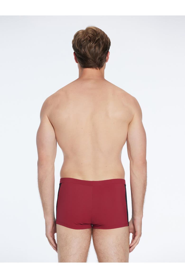 Antonio Swim Trunks with Drawcord, Alternate, color, Dark Red