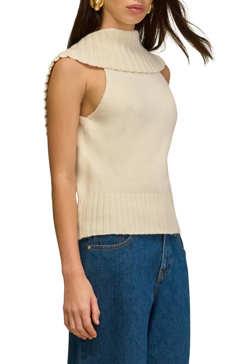 Cult Gaia Chen Cowl Neck Wool Blend Top, Alternate, color, Off White