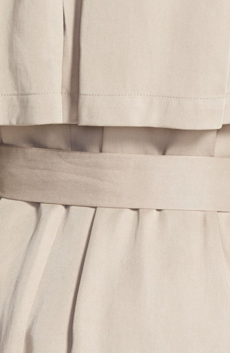 Vince Camuto Draped Wrap Long Trench Coat, Alternate, color, 