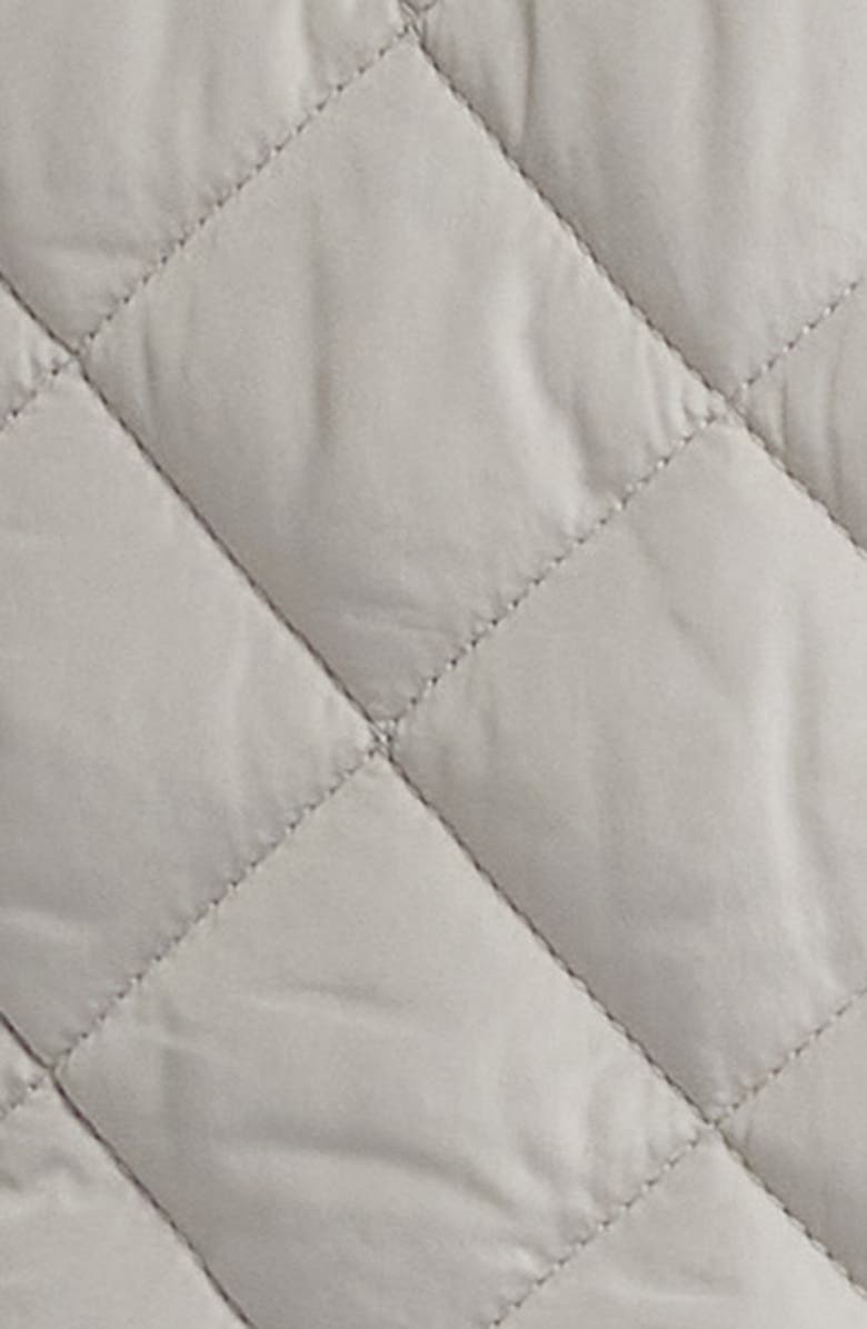 Lucky Brand Quilted Belted Trench, Alternate, color, Stone