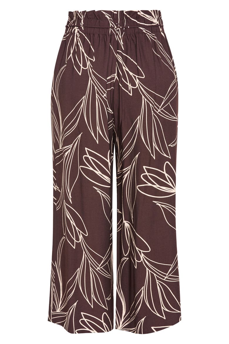 Athena Mixed Print Wide Leg Pants, Alternate, color, CHOC/ BLOOM
