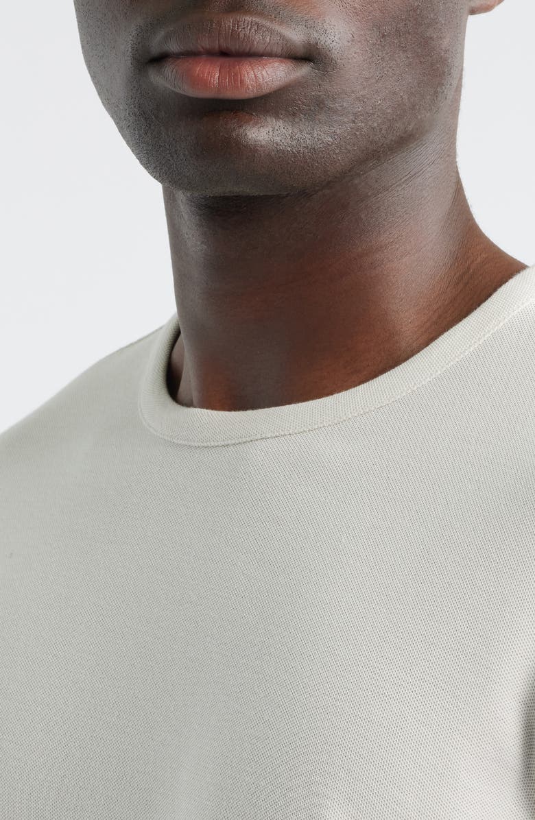 Nordstrom Short Sleeve Piqué T-Shirt, Alternate, color, Grey Moonbeam