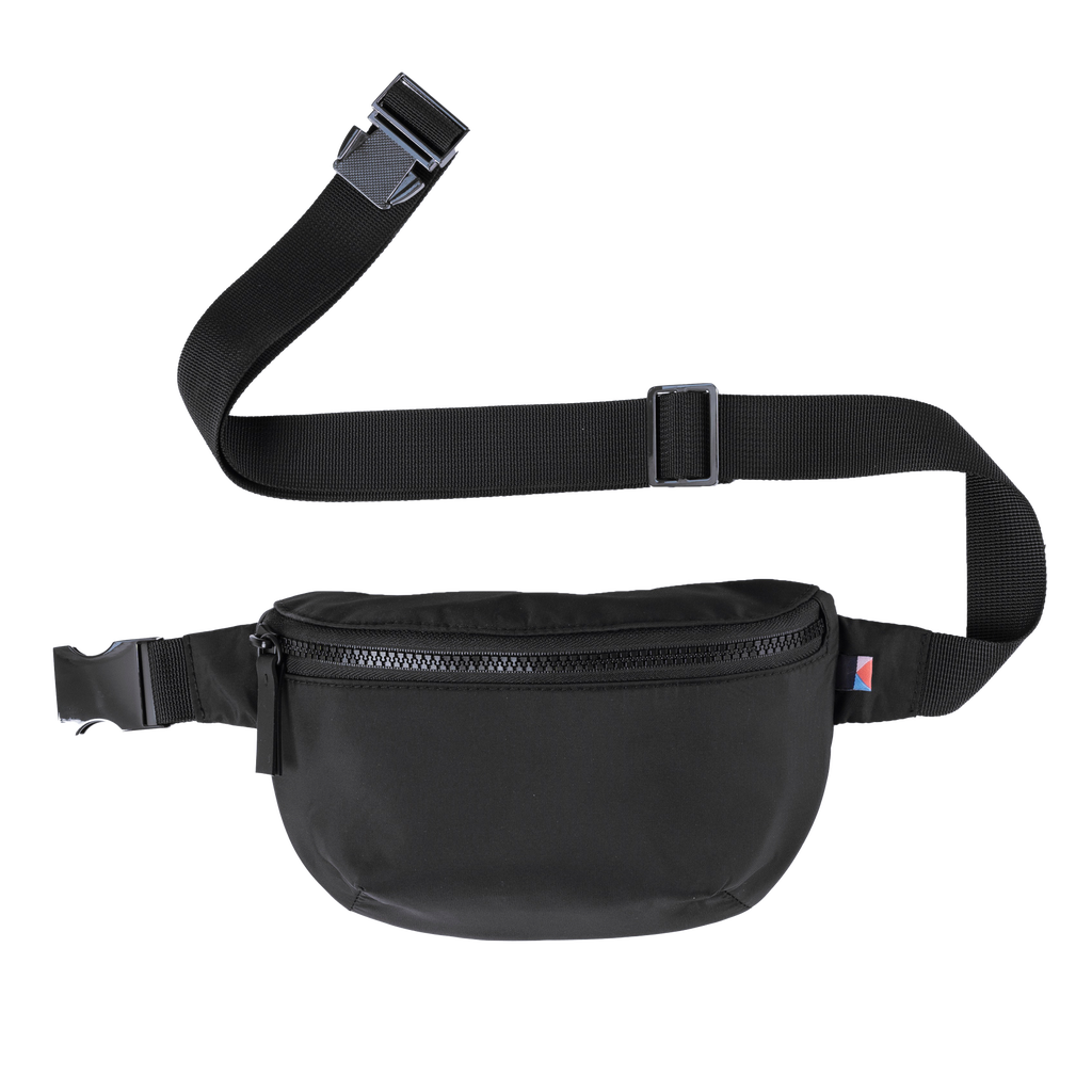 Kibou Wallet Bag Vegan Leather Crossbody Fanny Pack in Black  product