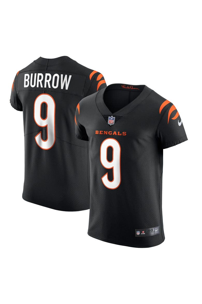 Men's Nike Joe Burrow Black Cincinnati Bengals Vapor Elite Jersey, Alternate, color, Black