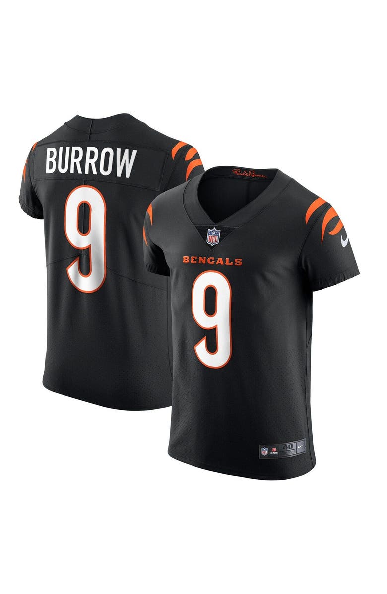 Nike Men's Nike Joe Burrow Black Cincinnati Bengals Vapor Elite Jersey, Alternate, color, Black