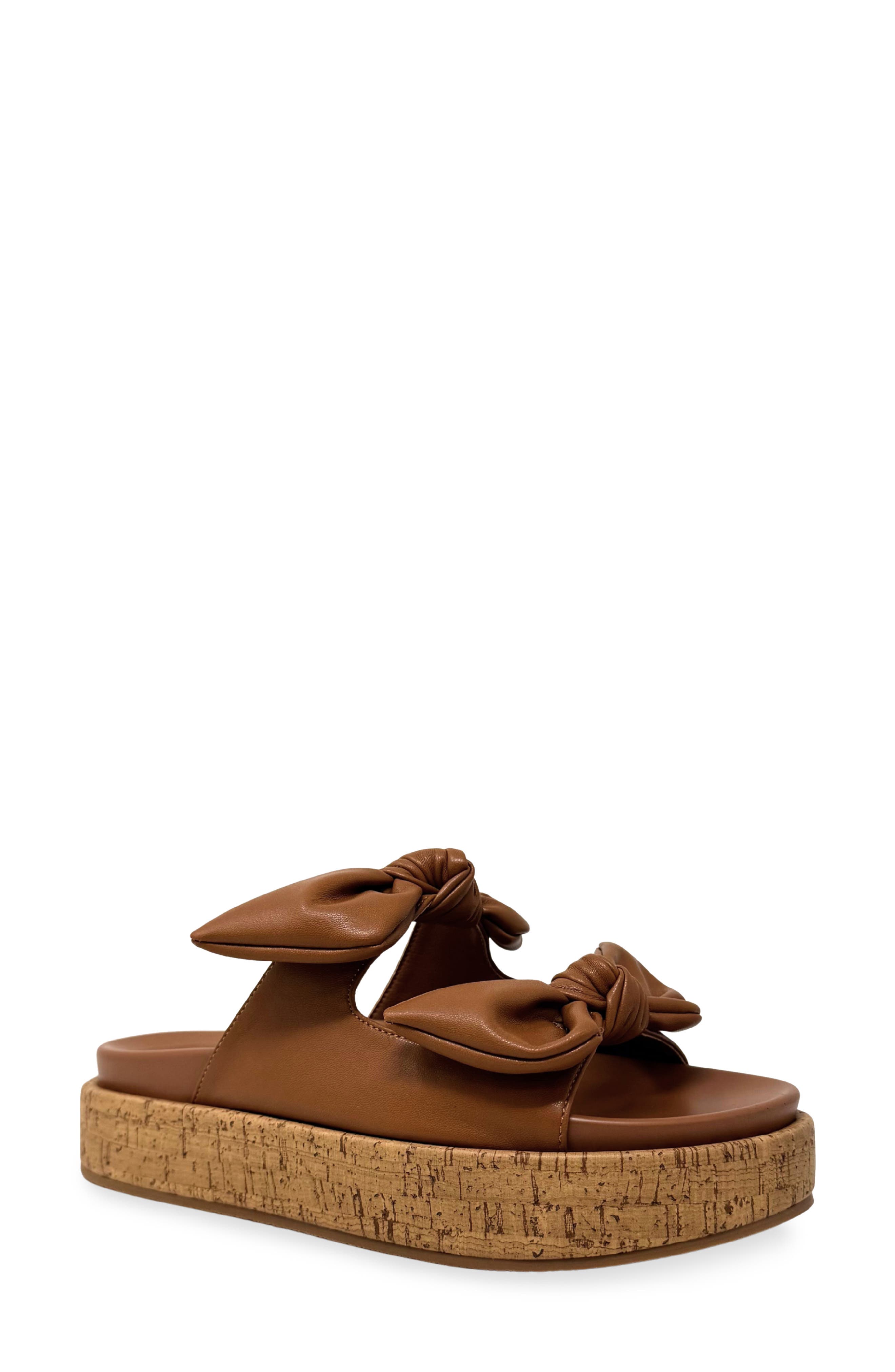 SHUSHOP Kiki Platform Sandal, Main, color, Tan