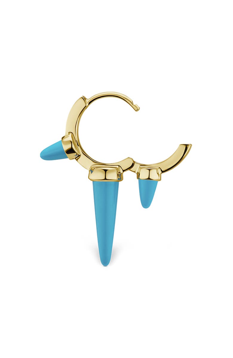 MARIA TASH Triple Long Turquoise Spike Clicker Earring, Alternate, color,