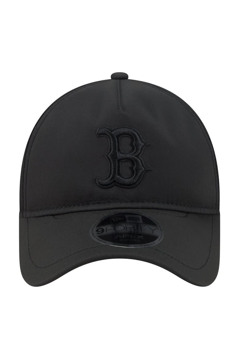 Men's New Era  Black Boston Red Sox Injection Apex 9FORTY Adjustable Hat, Alternate, color, Black