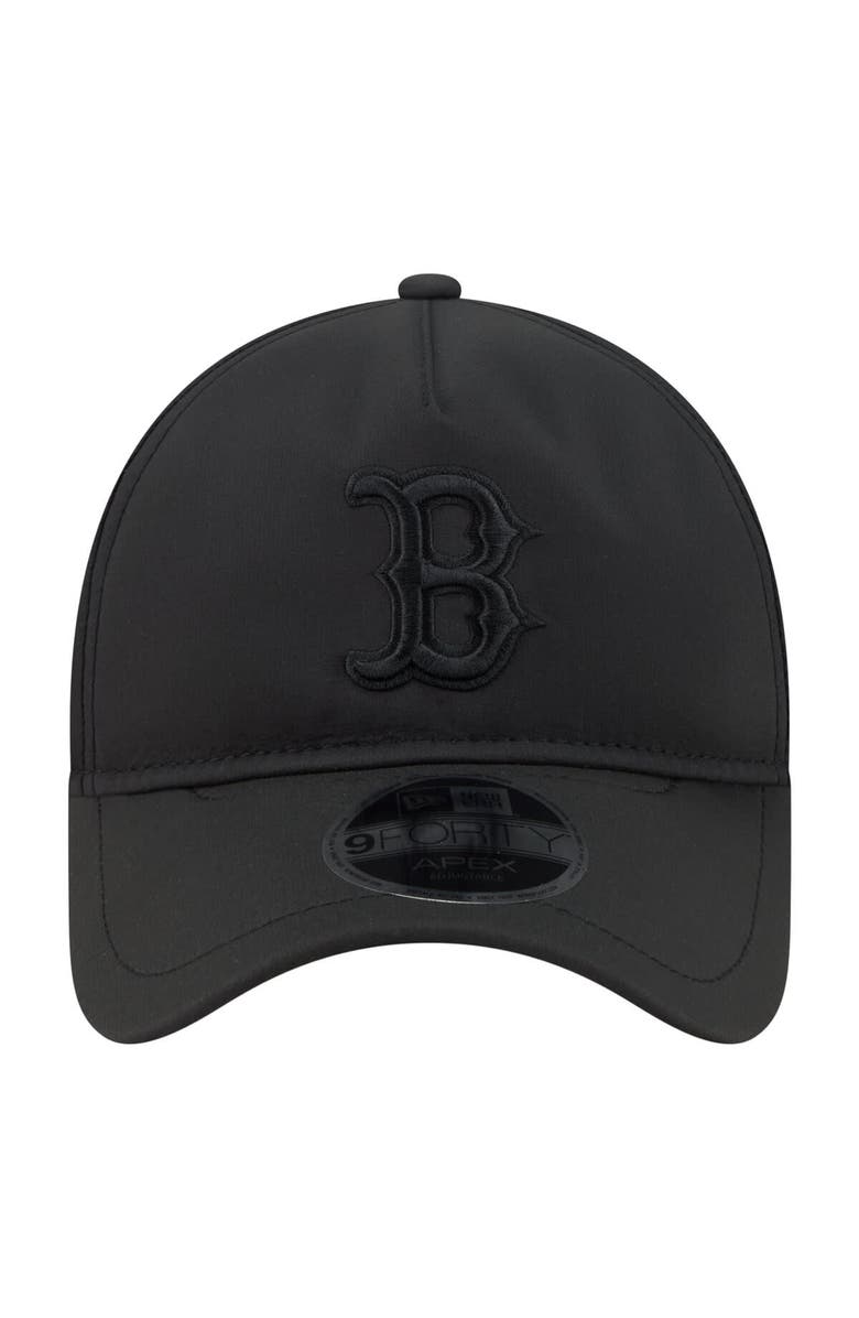 New Era Men's New Era Black Boston Red Sox Injection Apex 9FORTY Adjustable Hat, Alternate, color, Black