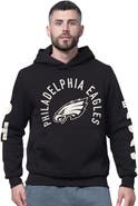 STARTER Men's Starter Black Philadelphia Eagles Handoff Fleece Hoodie Sweatshirt