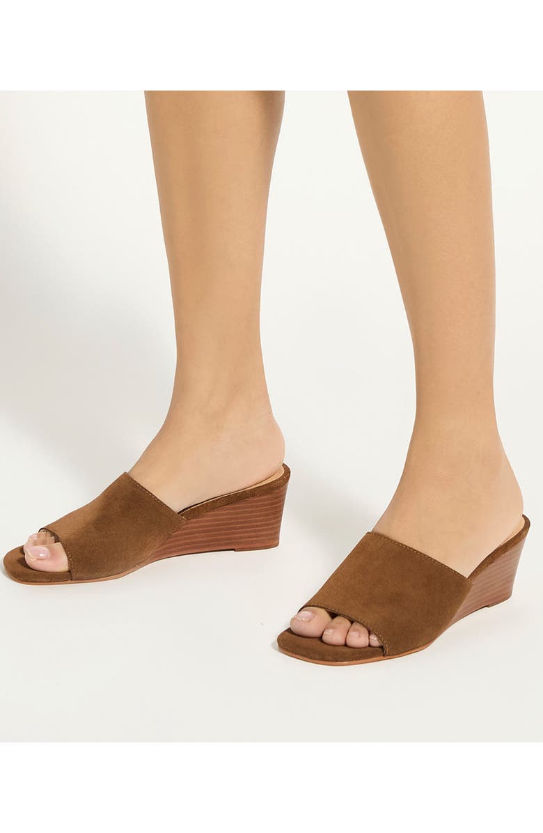 Dune London Kaydee Wedge Slide Sandal, Alternate, color,