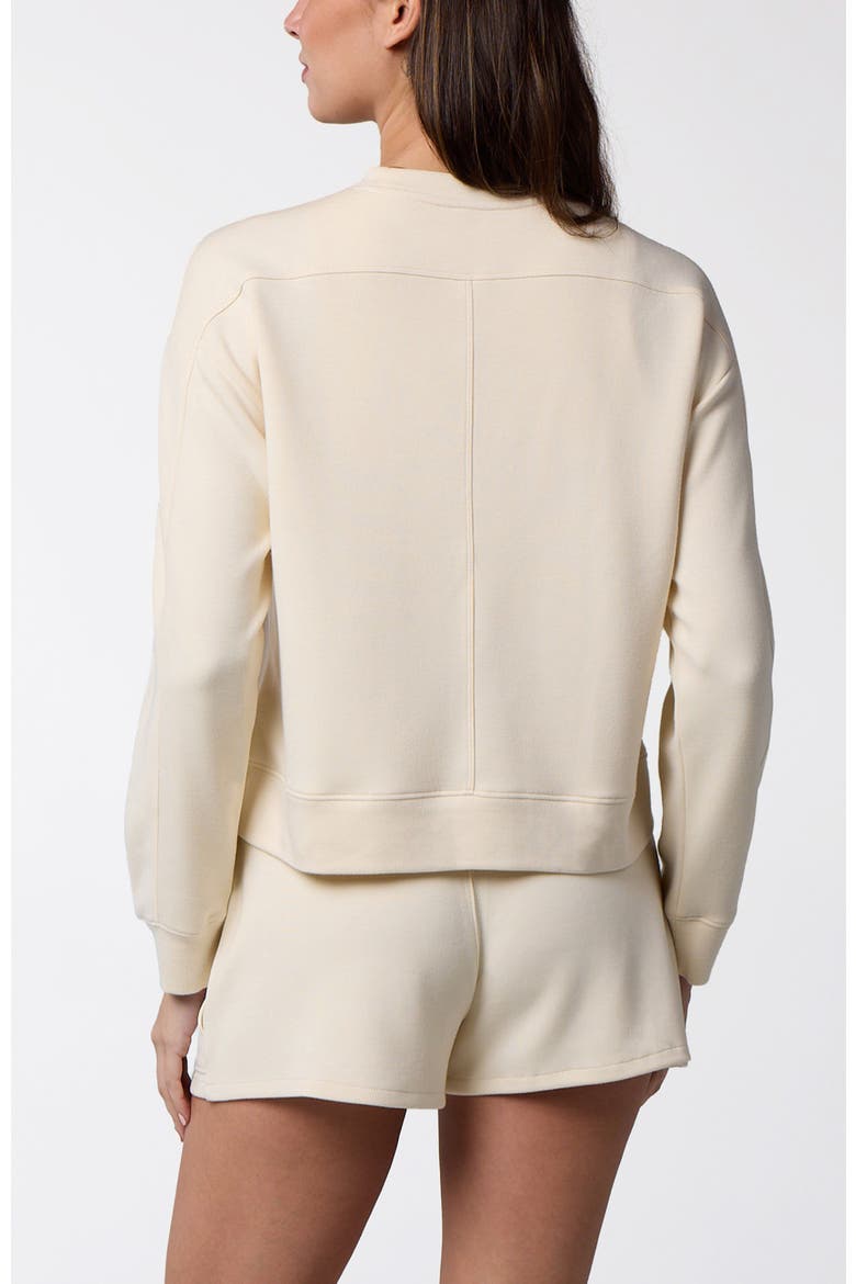 Women's Active Lifestyle You Know You Play Cropped Crew Sweatshirt, Alternate, color, Ivory