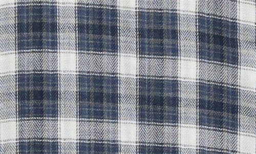 Krost Kenmare Plaid Cotton Flannel Button-up Shirt In Blue
