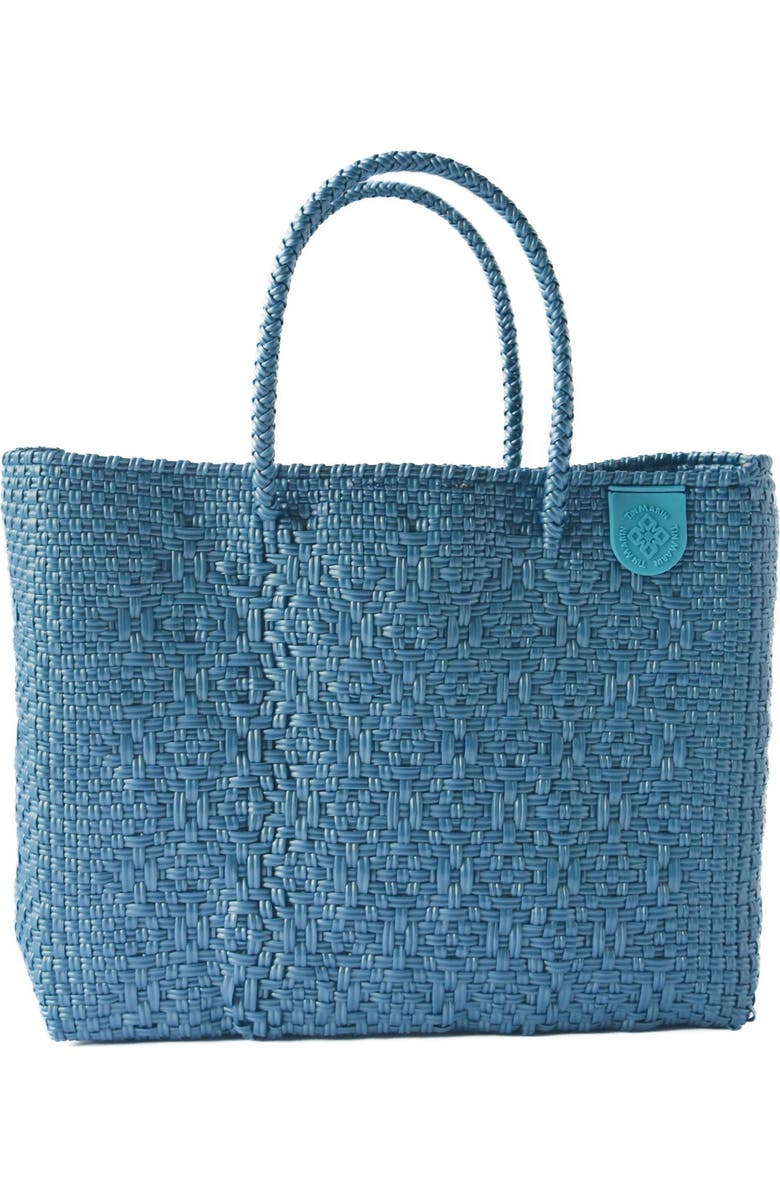 Tin Marin Maui Medium Woven Resort Crossbody Bag, Main, color, Blue