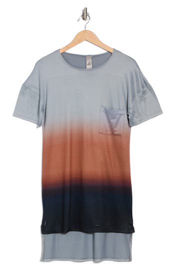 Go Couture High Low Tunic T-shirt Dress In Gray