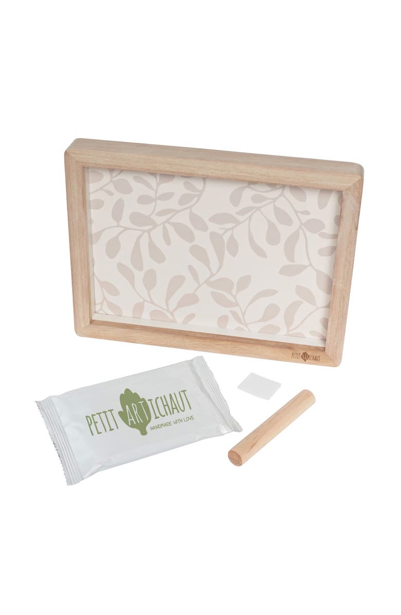 Petit Artichaut Classic Frame - Baby Handprint & Photo Frame, Newborn Keepsake Gift, Alternate, color, Ivy Grey