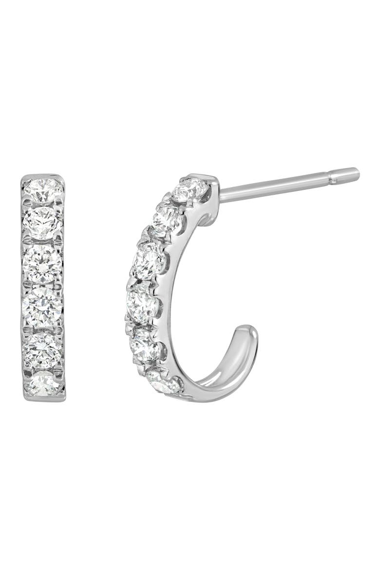 Audrey Diamond Hoop Earrings (Nordstrom Exclusive), Main, color, 18K WHITE GOLD