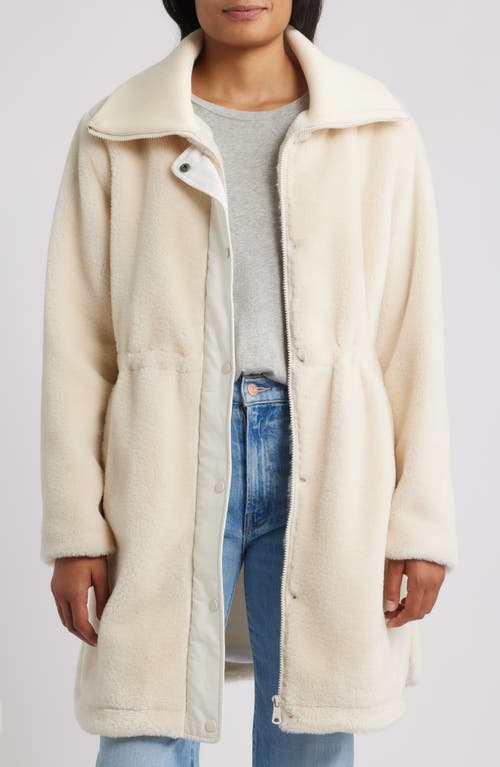 Bernardo Super Soft Faux Shearling Coat In Neutral