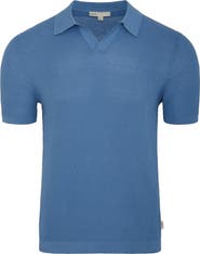 Onia Johnny Collar Cotton Textured Knit Polo
