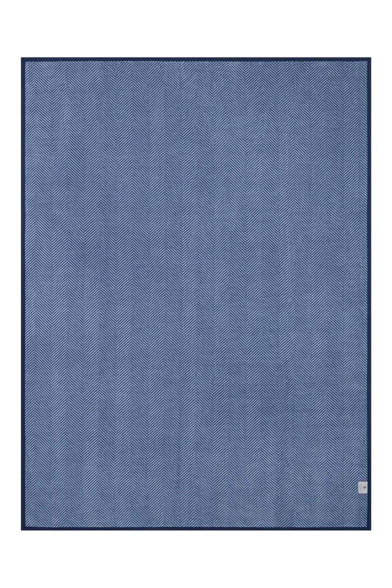 Harborview Herringbone Throw Blanket, Alternate, color, NAVY