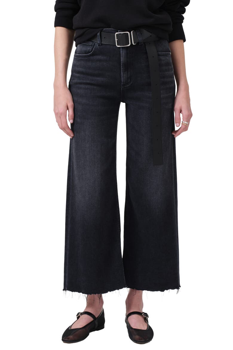 Lyra Wide Leg Crop Jeans, Main, color, MEDALLION WASH