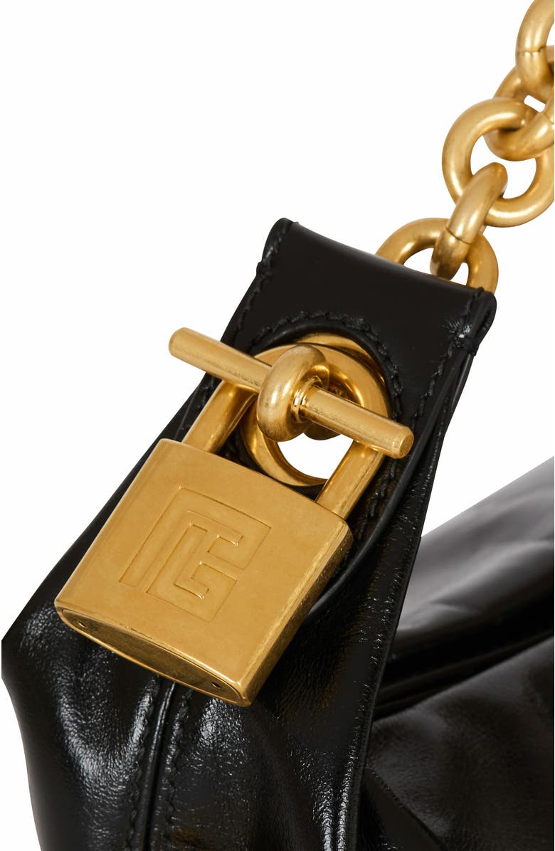 Balmain Sync Mini Bag In Calfskin Leather, Alternate, color,