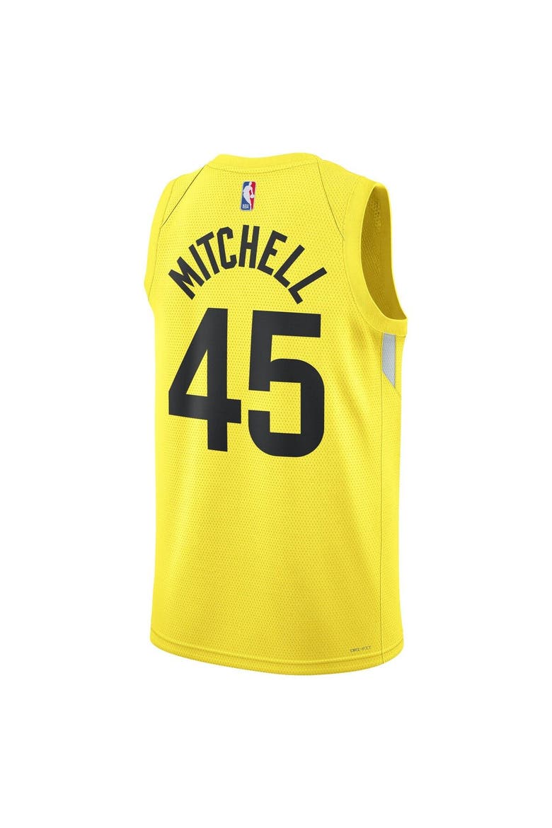 Unisex Nike Donovan Mitchell Gold Utah Jazz Swingman Jersey - Icon Edition, Alternate, color, Gold