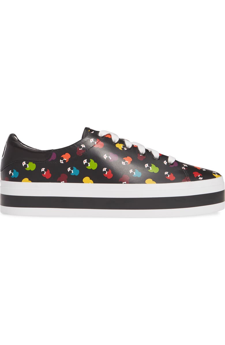 Alice + Olivia Ezra Flatform Sneaker, Alternate, color,