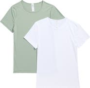 YOGALICIOUS 2-Pack Tara Air Cloud Jersey T-Shirts