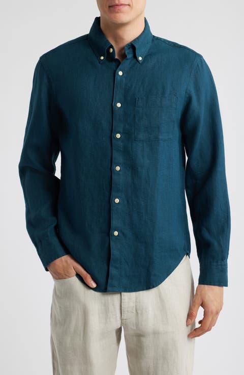Playa Linen Button-Down Shirt