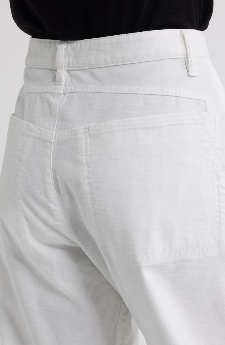 rag & bone Stevie Tapered Stretch Cotton Utility Pants, Alternate, color, White