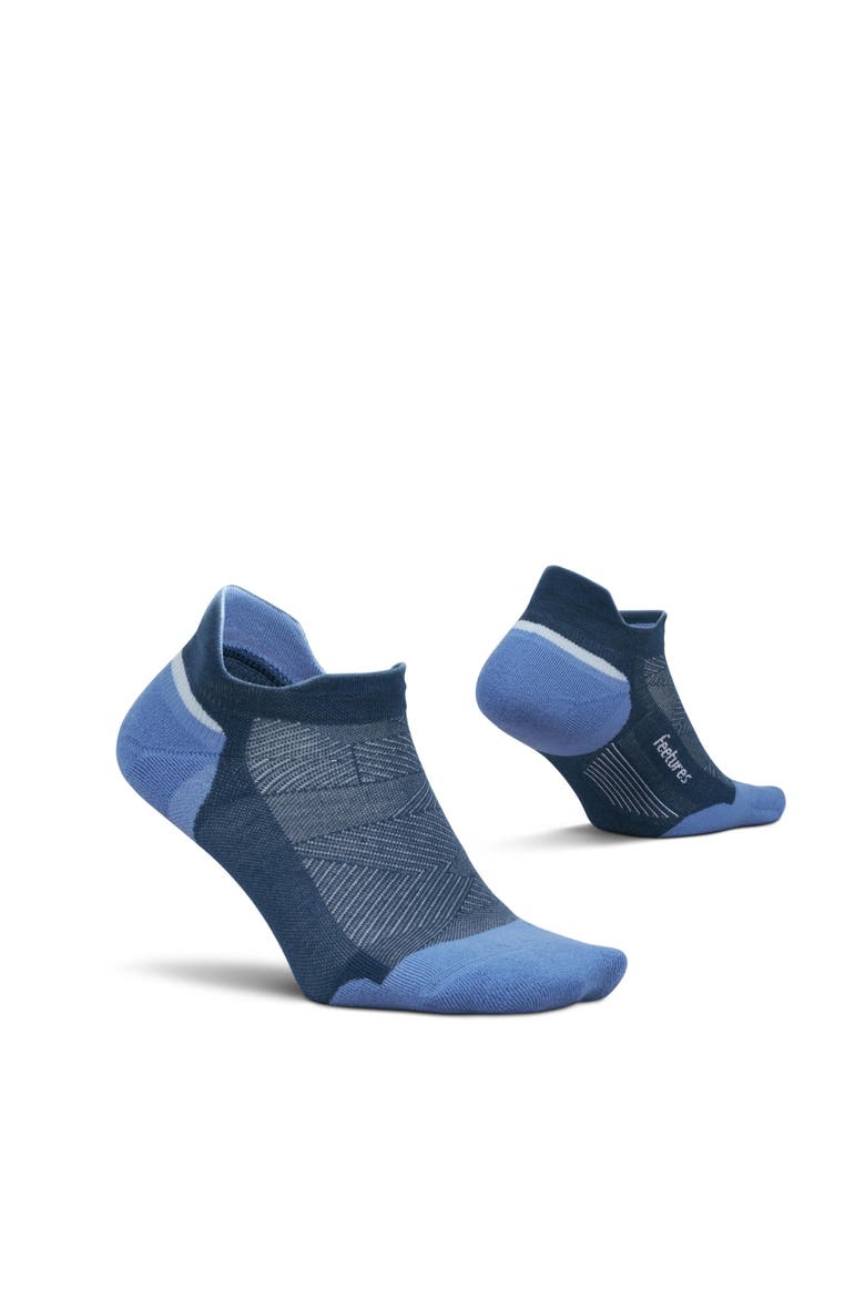 Elite Max Cushion No Show Tab Ankle Socks  Sport Sock with Targeted Compression, Main, color, Ocean Blue