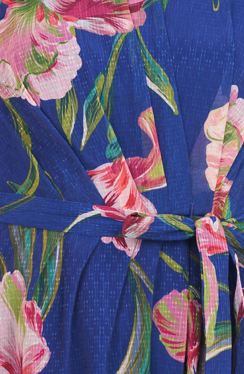 Kay Unger Ali Floral Midi Cocktail Dress, Alternate, color,