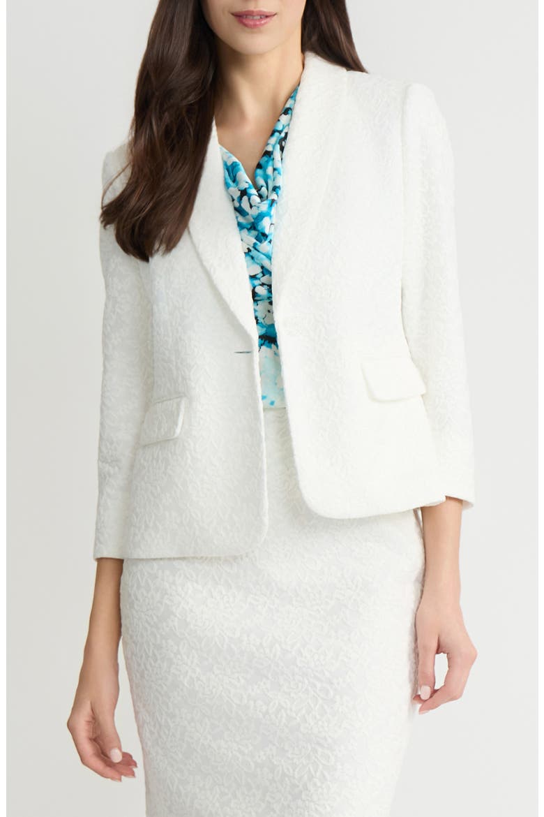 Shawl Collar Blazer, Main, color, LILY WHITE